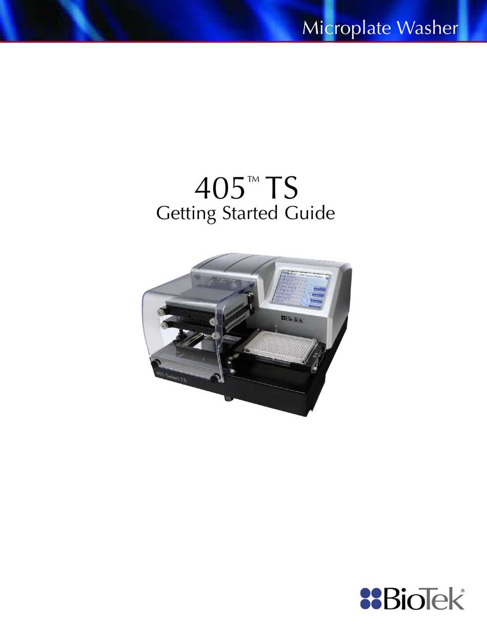 BIOTEK 405 TS GETTING STARTED MANUAL Pdf Download ManualsLib