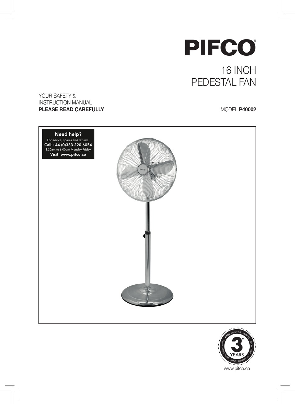 PIFCO P40002 INSTRUCTION MANUAL Pdf Download ManualsLib