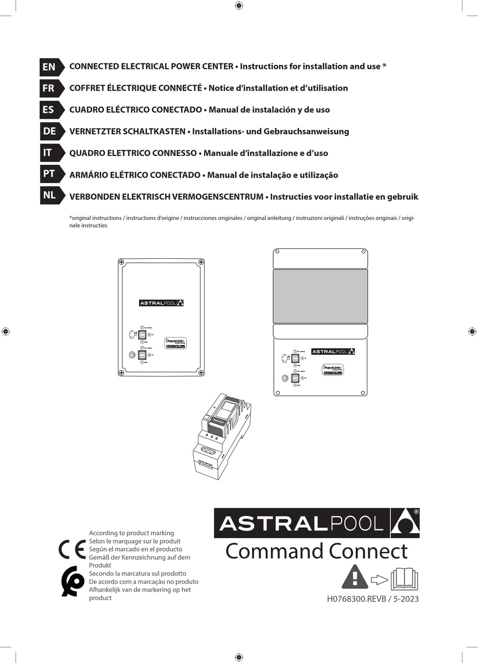ASTRAL POOL COMMAND CONNECT COMPACT INSTRUCTIONS FOR INSTALLATION AND