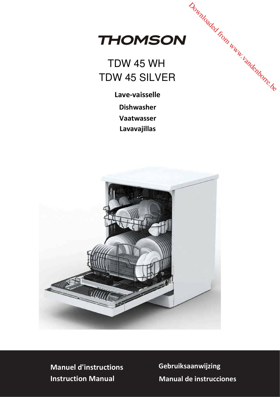 THOMSON TDW 45 WH INSTRUCTION MANUAL Pdf Download ManualsLib