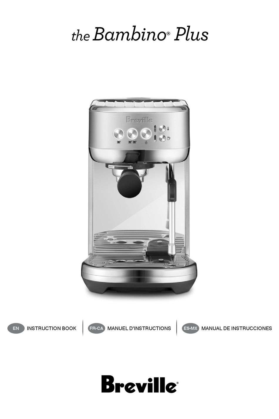 BREVILLE THE BAMBINO PLUS BES500BTR1BUS1 INSTRUCTION BOOK Pdf Download