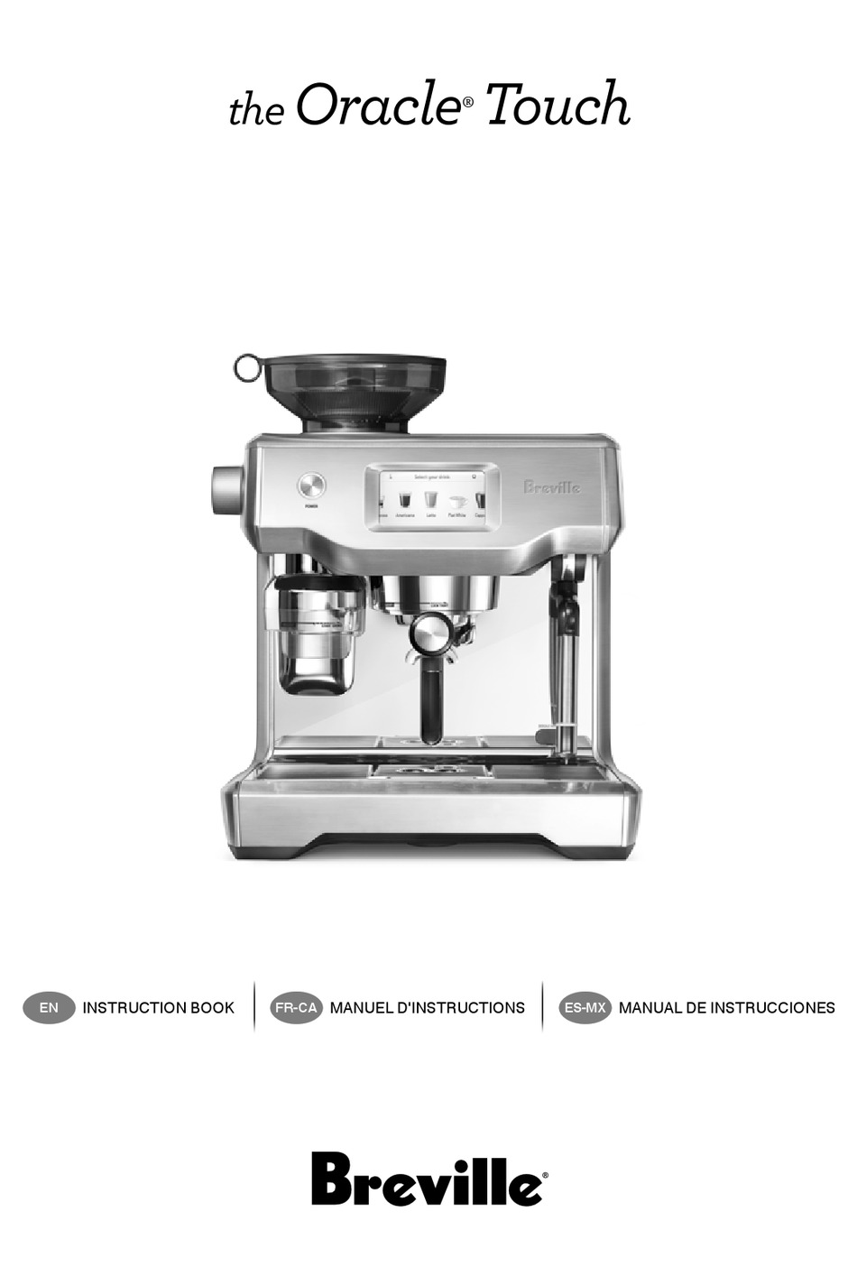 BREVILLE THE ORACLE TOUCH BES990DBL1BUS1 INSTRUCTION BOOK Pdf Download