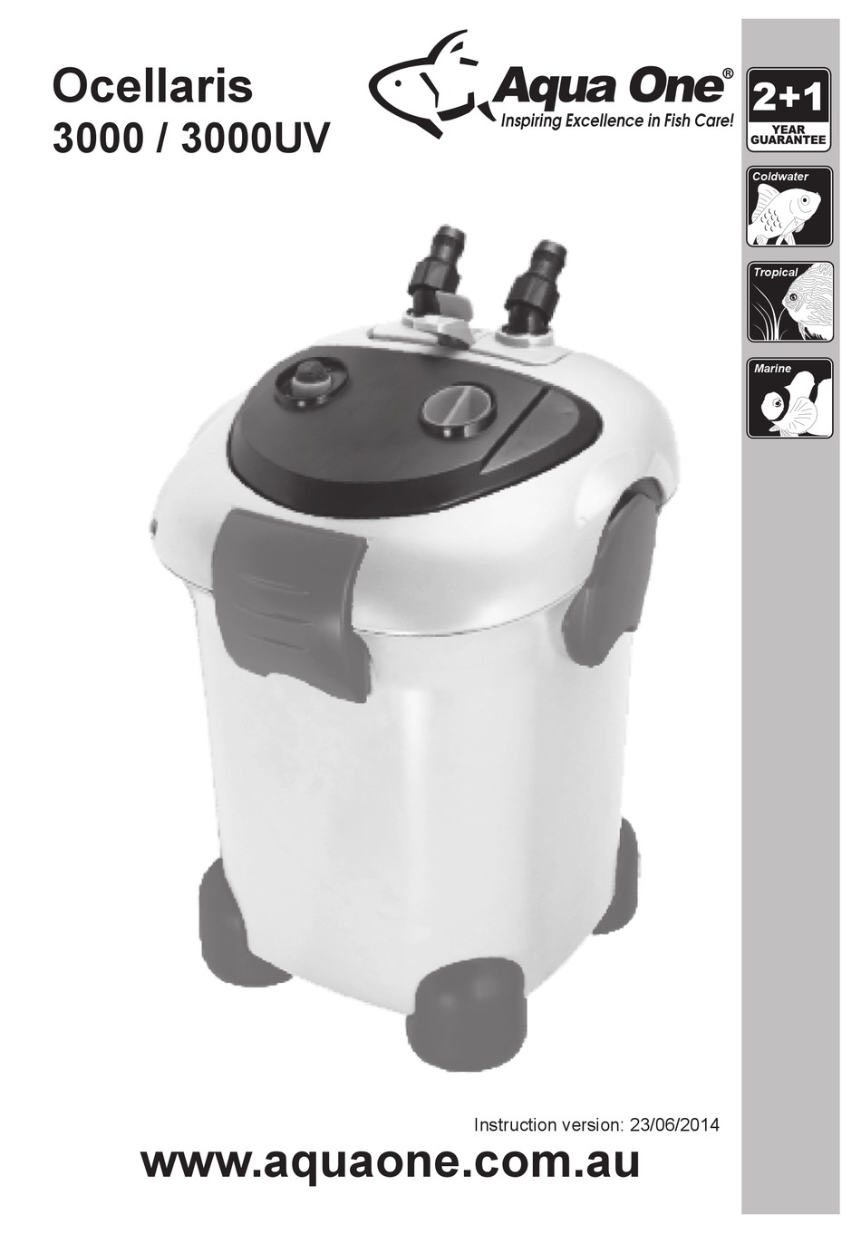 AQUA ONE OCELLARIS 3000UV MANUAL Pdf Download ManualsLib