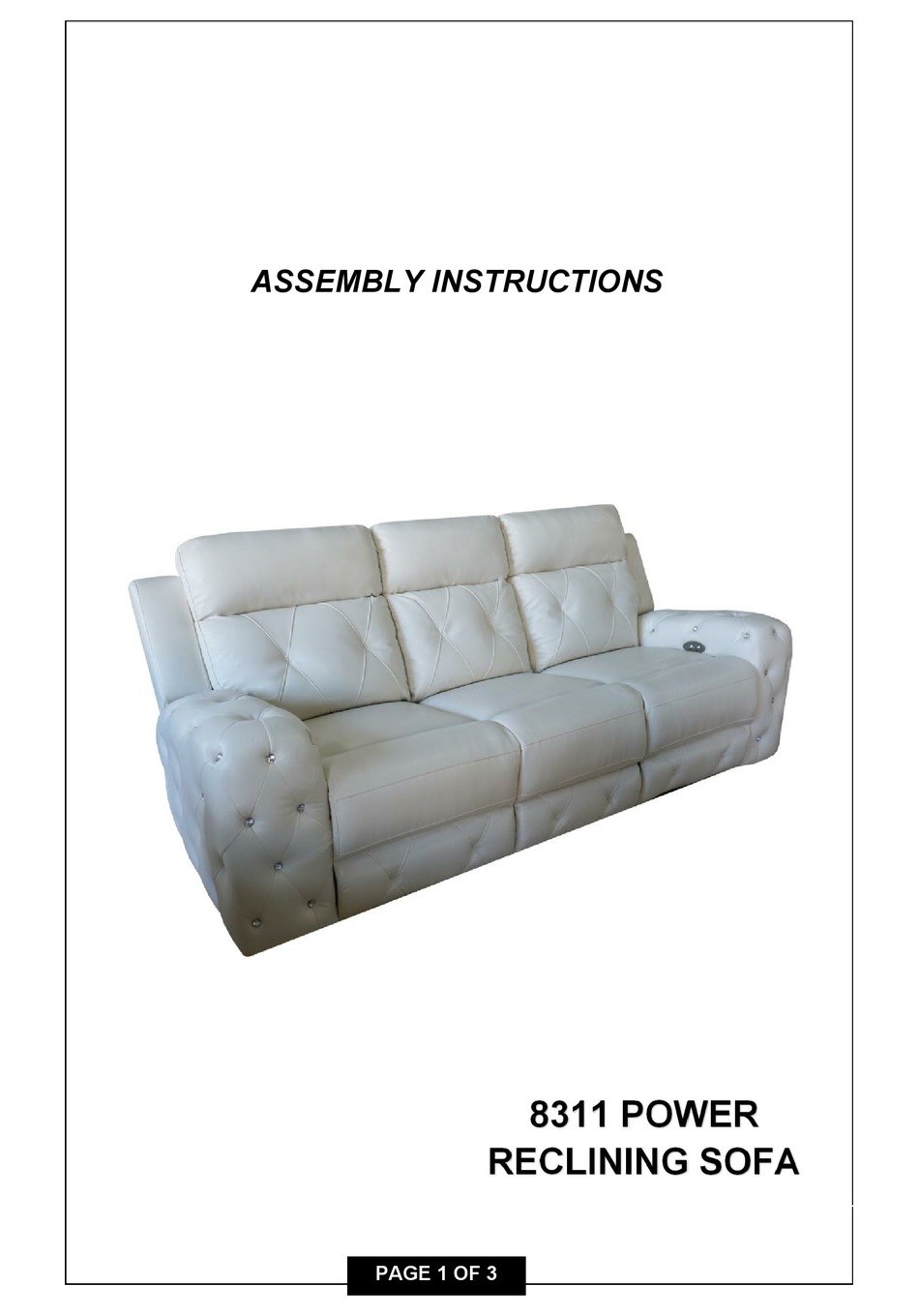 COSTWAY 8311 ASSEMBLY INSTRUCTIONS MANUAL Pdf Download ManualsLib