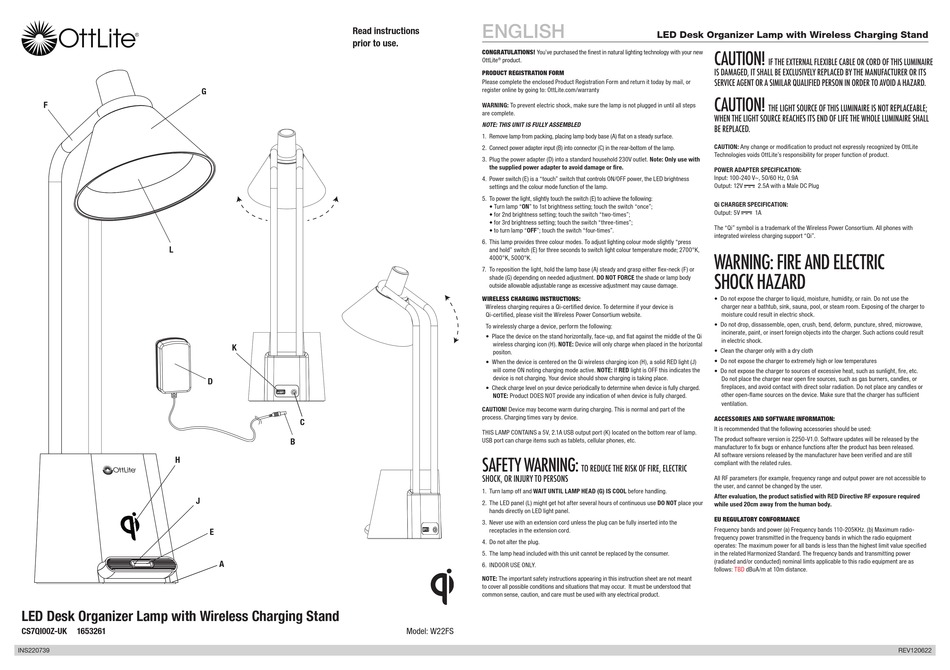 OTTLITE W22FS INSTRUCTIONS Pdf Download | ManualsLib