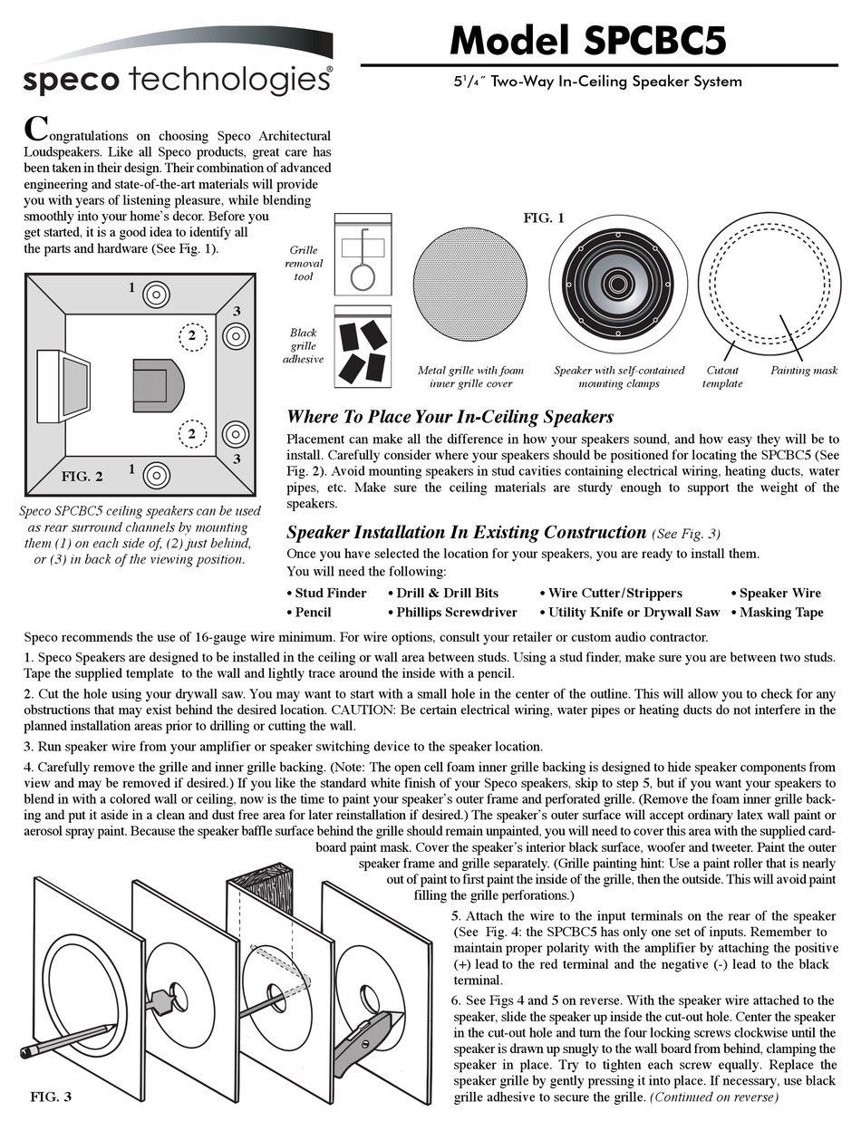 SPECO SPCBC5 MANUAL Pdf Download ManualsLib