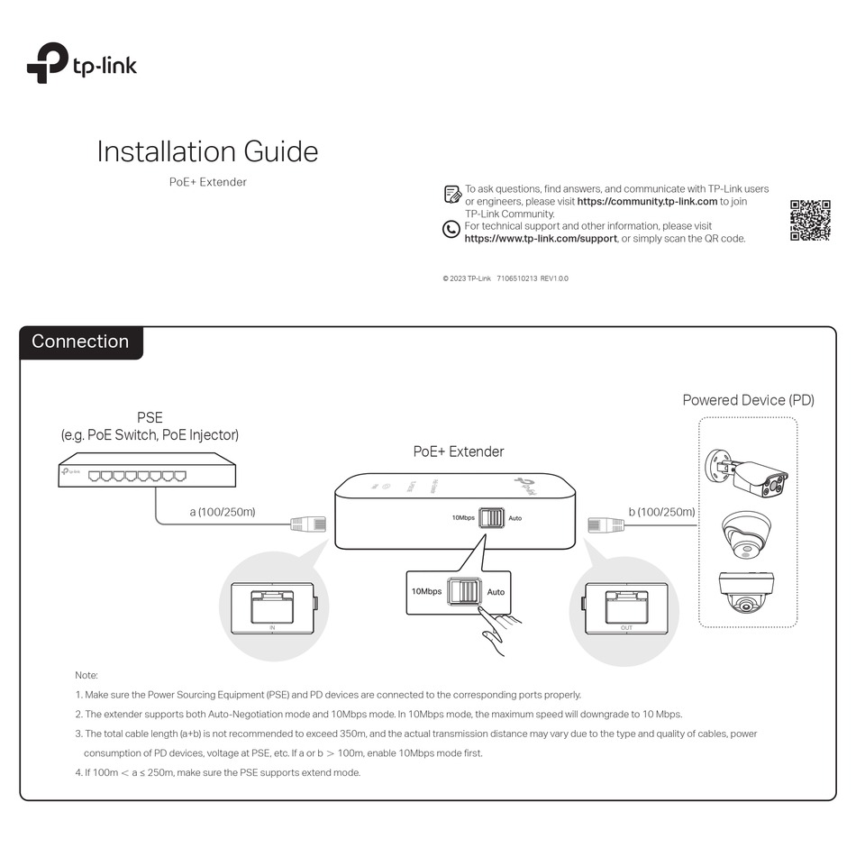 TP-LINK TL-POE10E INSTALLATION MANUAL Pdf Download | ManualsLib