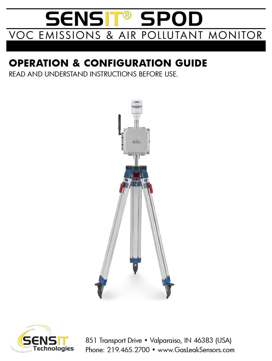 SENSIT TECHNOLOGIES SPOD OPERATION AND CONFIGURATION MANUAL Pdf