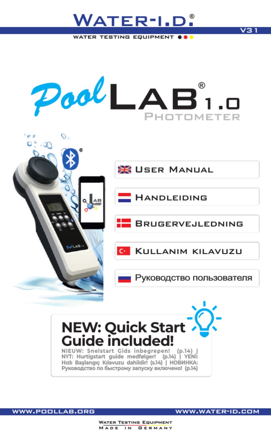 WATER I.D. POOL LAB 1.0 USER MANUAL Pdf Download ManualsLib