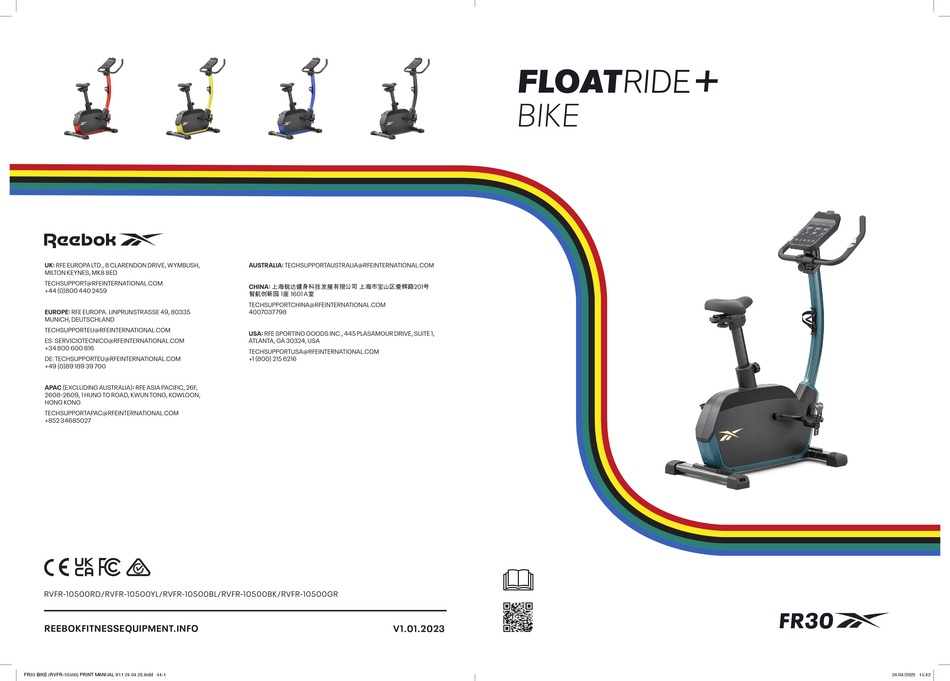 REEBOK FR30 FLOATRIDE+ MANUAL Pdf Download | ManualsLib