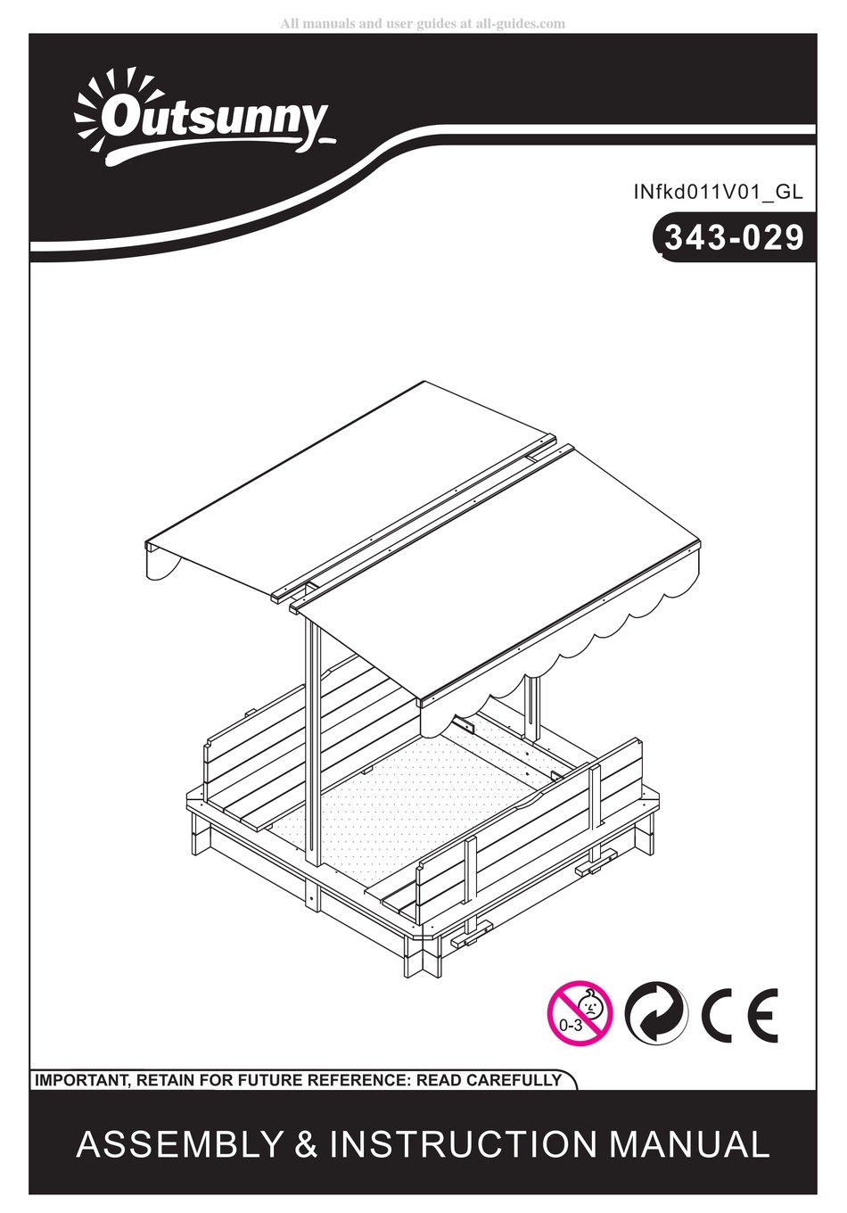 OUTSUNNY 343029 ASSEMBLY & INSTRUCTION MANUAL Pdf Download ManualsLib