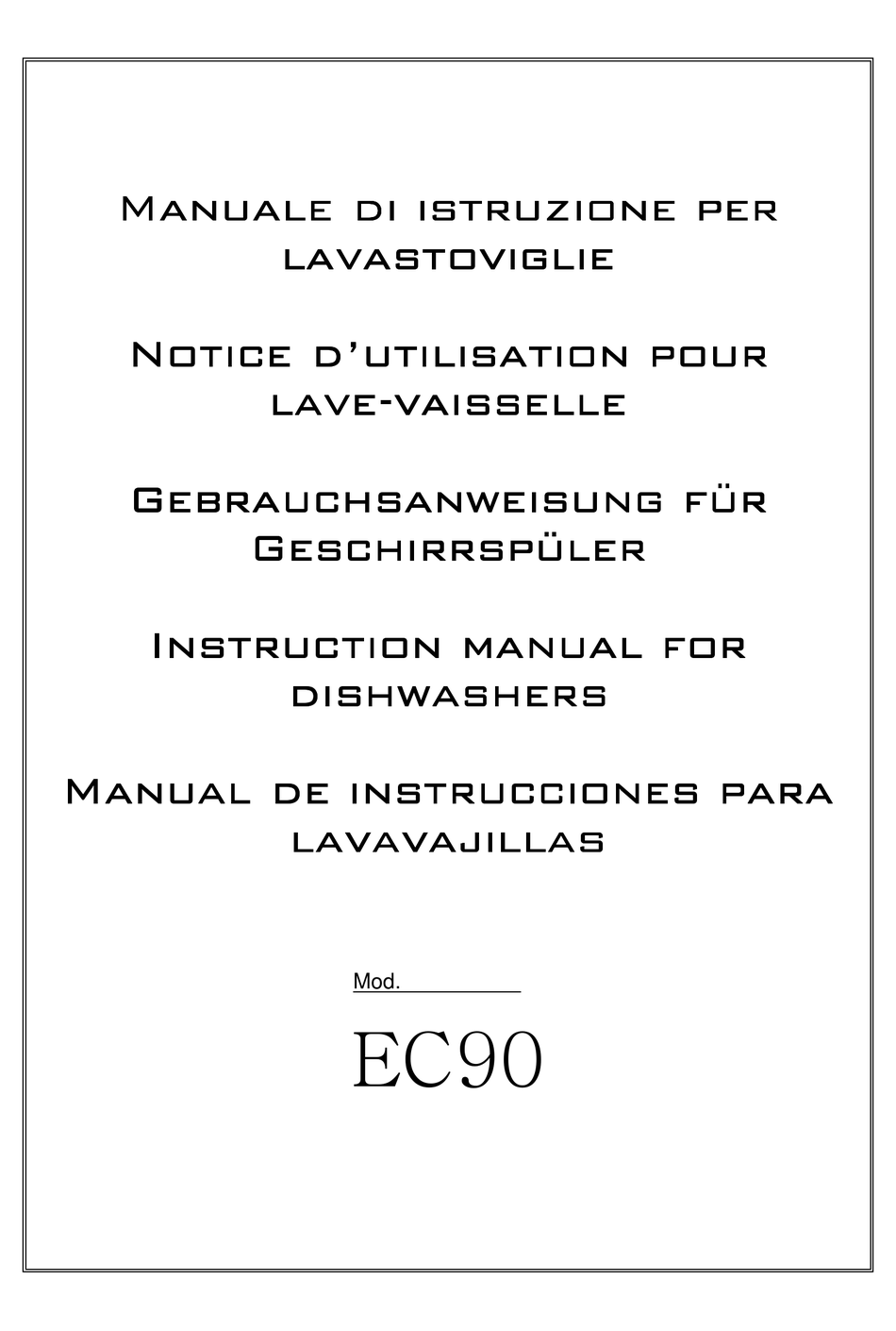 COMENDA EC90 INSTRUCTION MANUAL Pdf Download ManualsLib