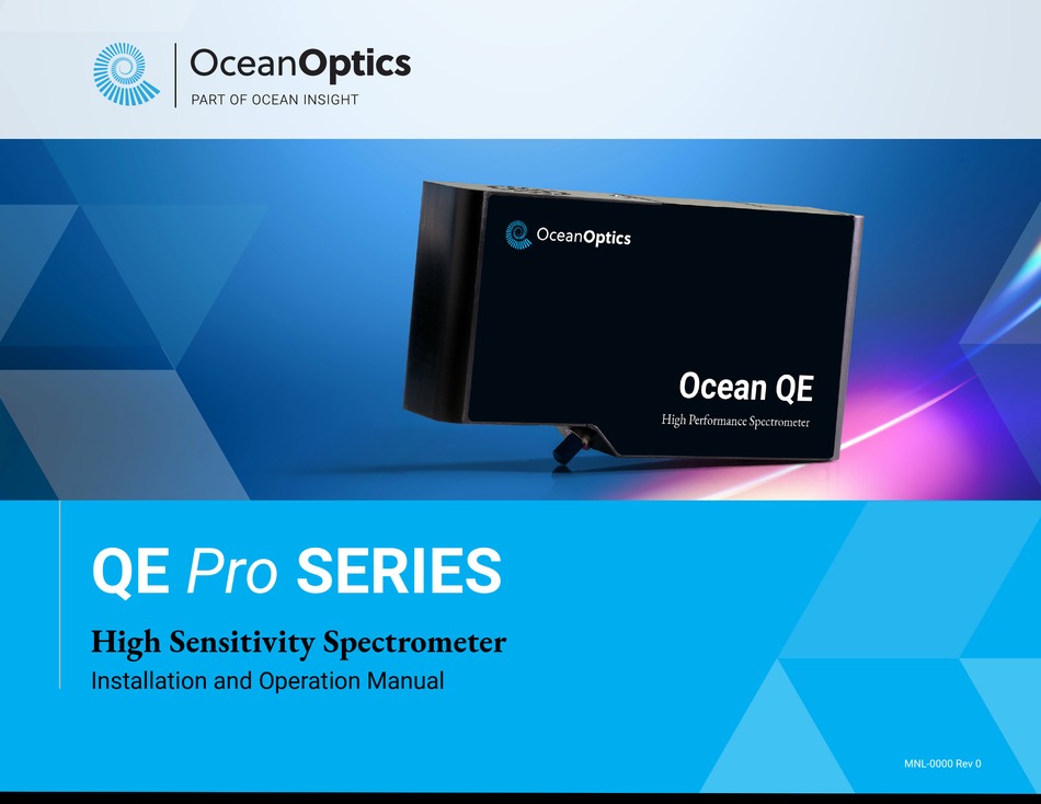 OCEAN OPTICS QE PRO SERIES INSTALLATION AND OPERATION MANUAL Pdf