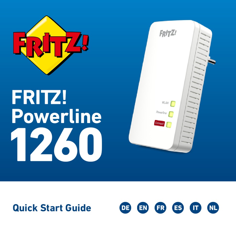 FRITZ! POWERLINE 1260 QUICK START MANUAL Pdf Download ManualsLib