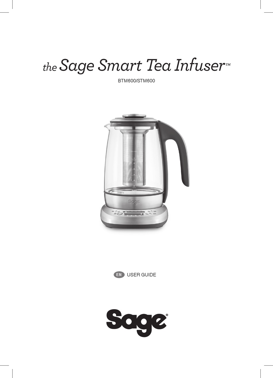 SAGE SMART TEA INFUSER USER MANUAL Pdf Download ManualsLib