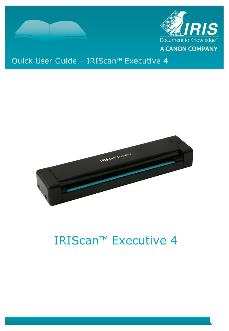 IRIS IRISCAN EXECUTIVE 4 QUICK USER MANUAL Pdf Download ManualsLib