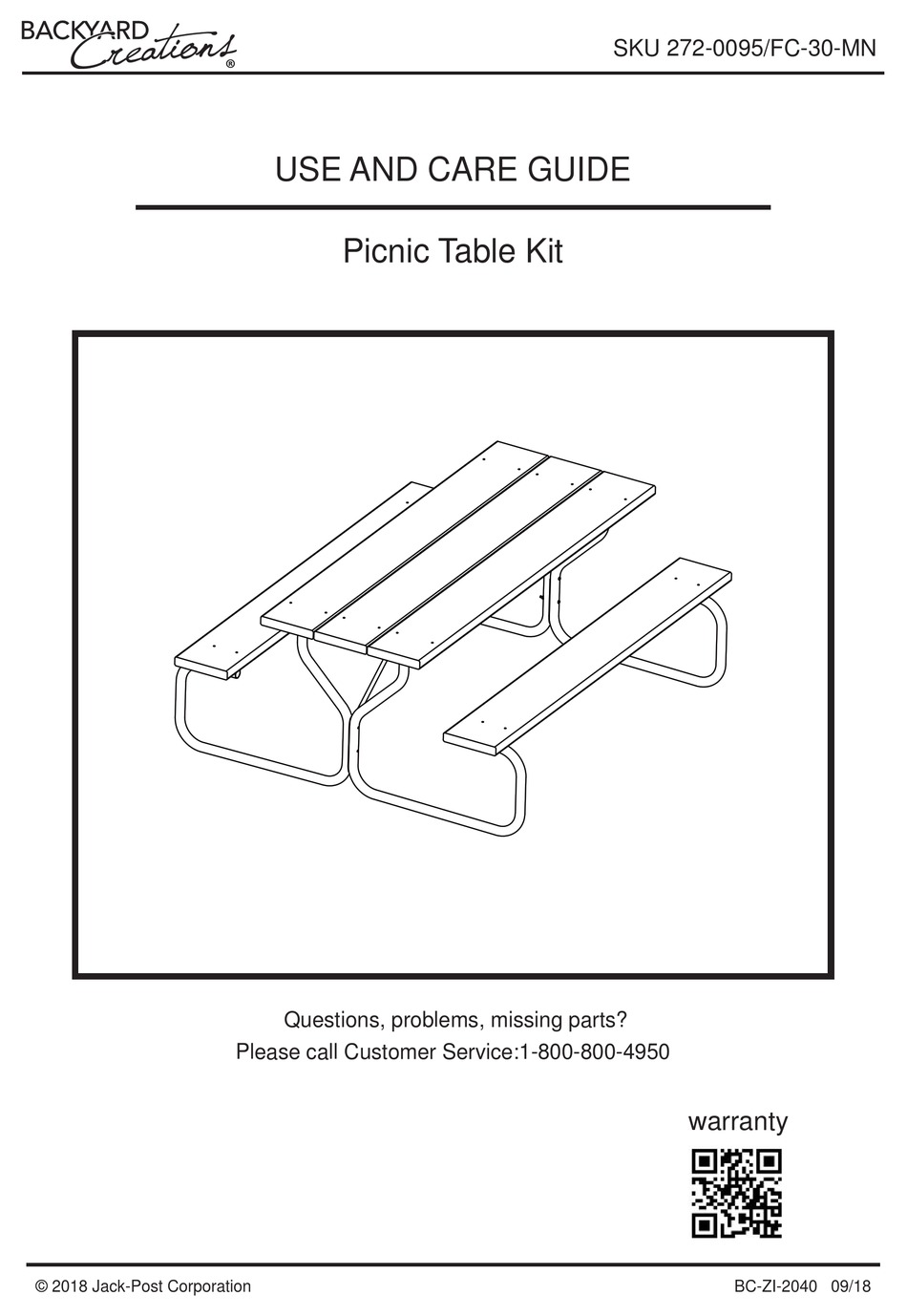 BACKYARD CREATIONS FC30MN USE AND CARE MANUAL Pdf Download ManualsLib