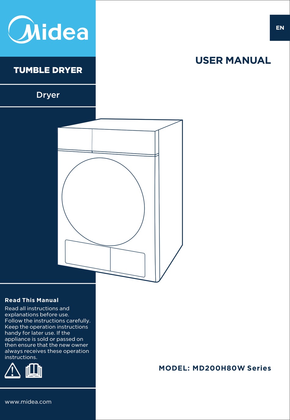 MIDEA MD200H80W SERIES USER MANUAL Pdf Download | ManualsLib