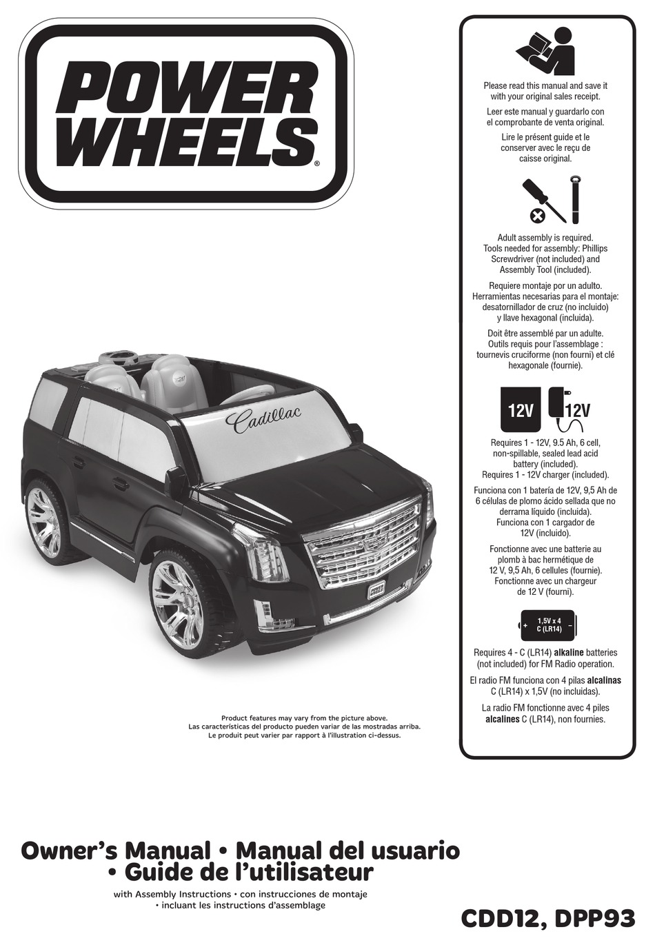 POWER WHEELS CDD12 OWNER'S MANUAL Pdf Download ManualsLib