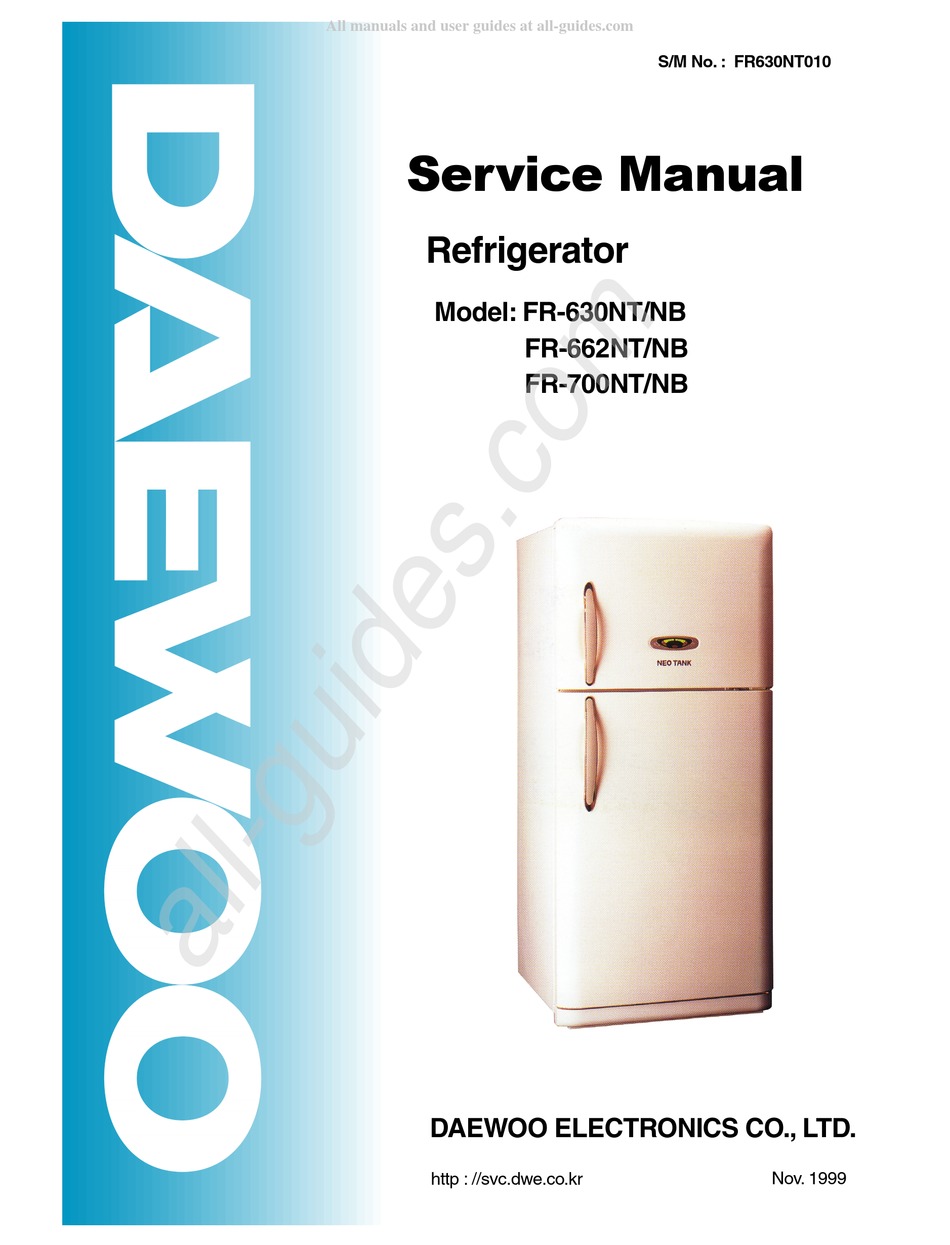 Daewoo Fr 630nt Service Manual Pdf Download Manualslib