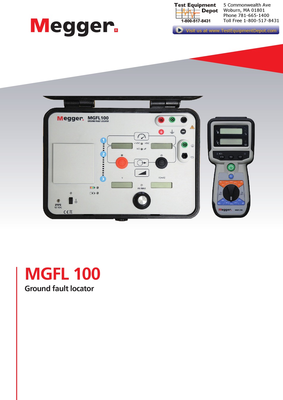 MEGGER MGFL 100 INSTRUCTION MANUAL Pdf Download ManualsLib
