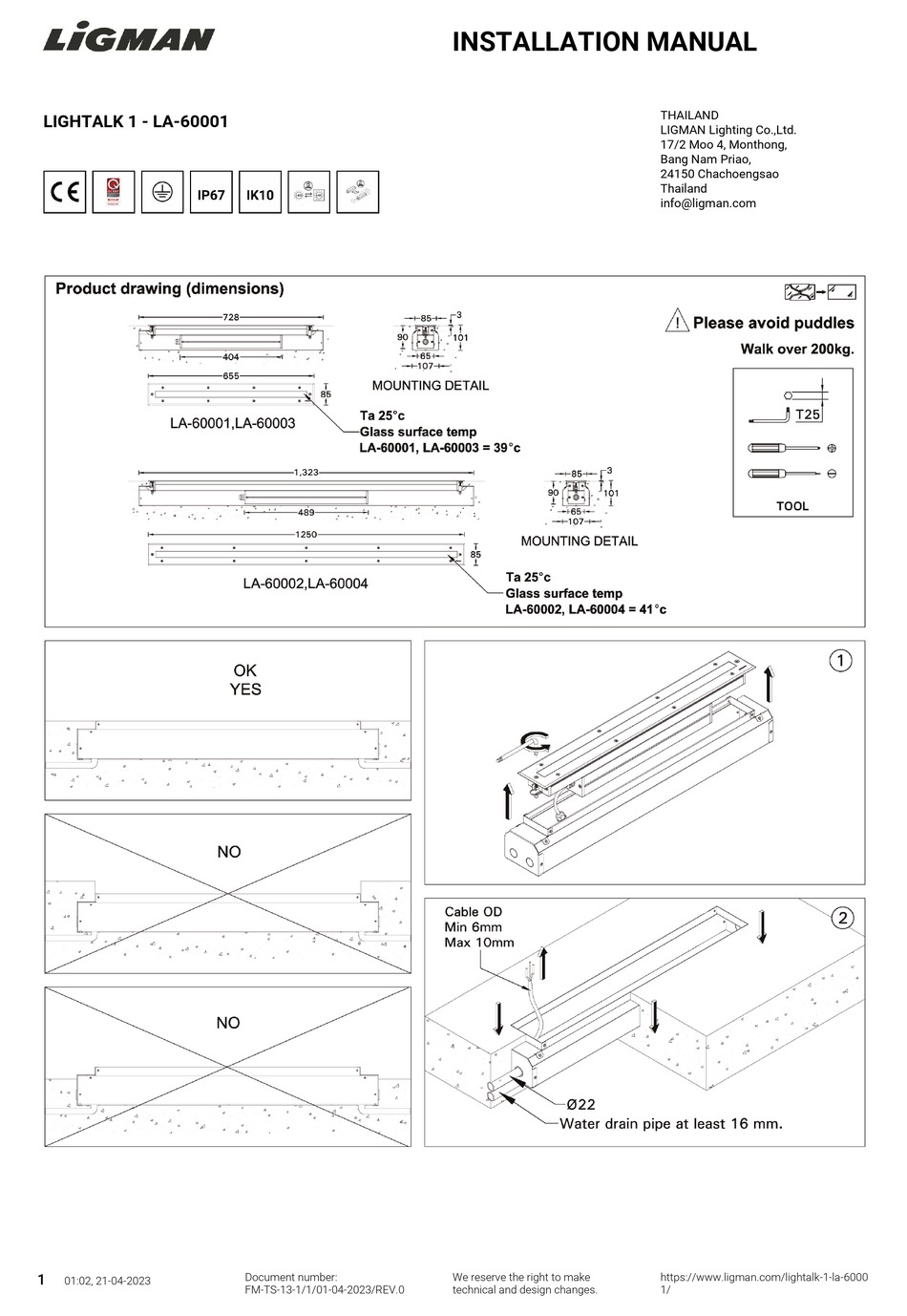 LIGMAN LIGHTALK 1 INSTALLATION MANUAL Pdf Download | ManualsLib