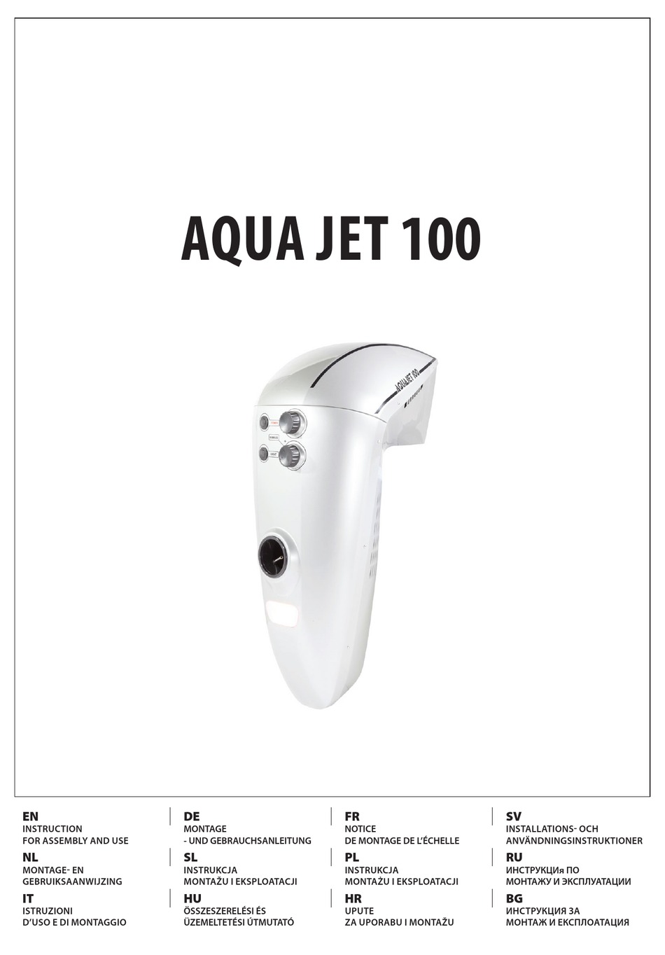 AZURO AQUA JET 100 INSTRUCTIONS FOR ASSEMBLY AND USE Pdf Download ...