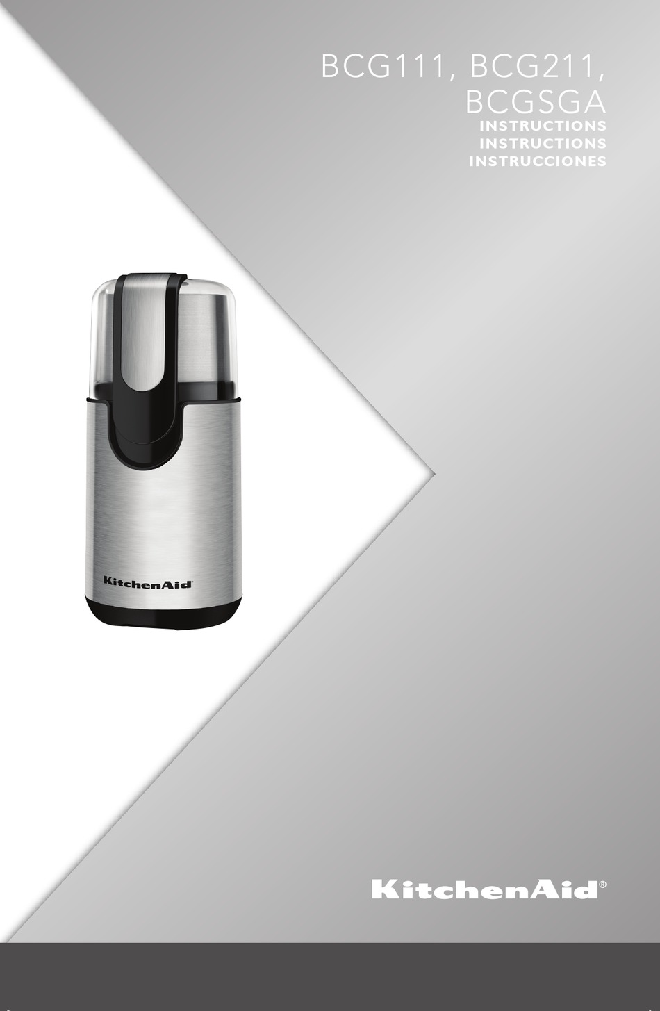 KITCHENAID BCG111 INSTRUCTIONS MANUAL Pdf Download ManualsLib