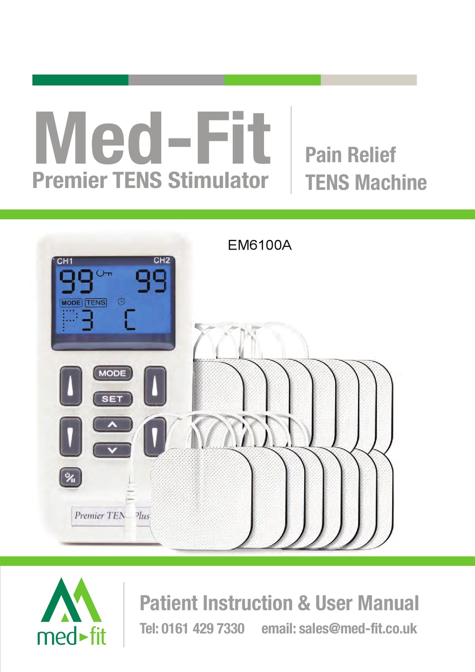 MED-FIT EM6100A PATIENT INSTRUCTION & USER MANUAL Pdf Download | ManualsLib