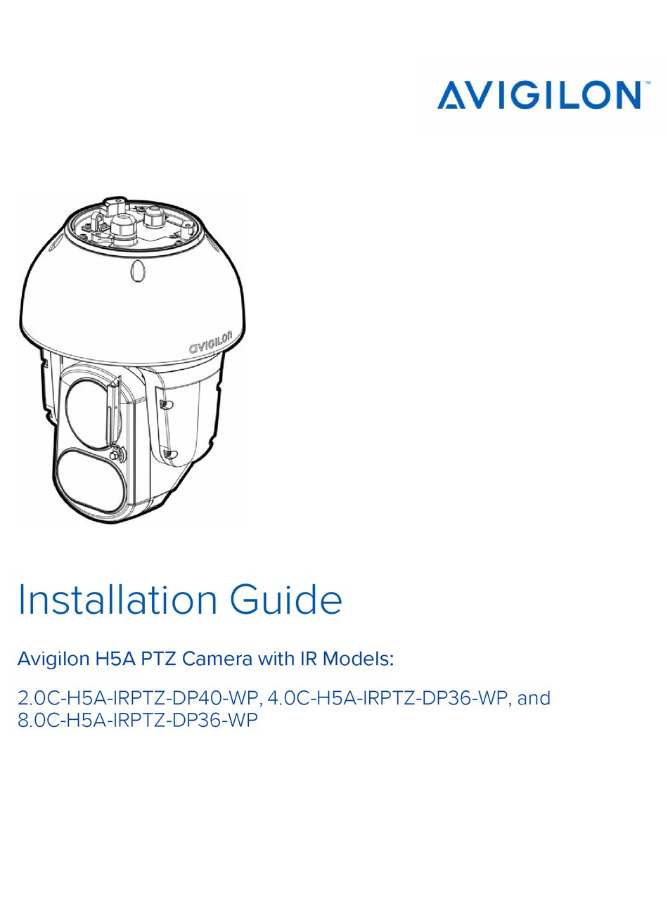 AVIGILON H5A INSTALLATION MANUAL Pdf Download ManualsLib