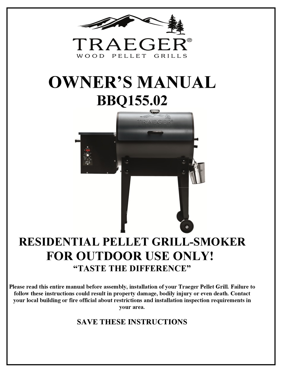 TRAEGER BBQ155.02 OWNER
