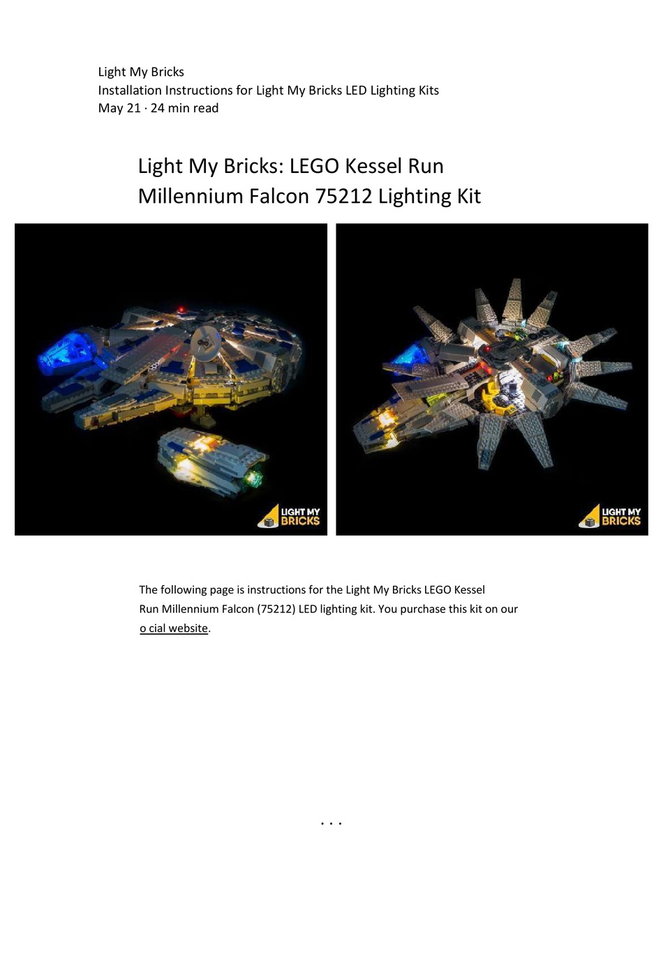 light-my-bricks-lego-kessel-run-millennium-falcon-75212-installation