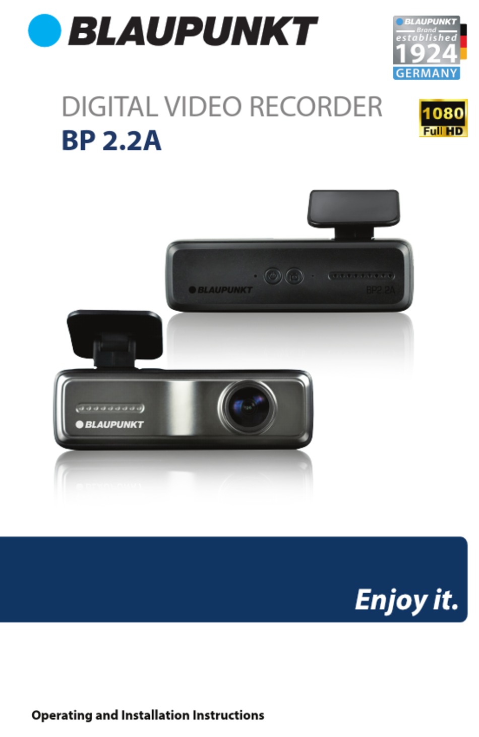 BLAUPUNKT BP 2.2A OPERATING AND INSTALLATION INSTRUCTIONS Pdf Download