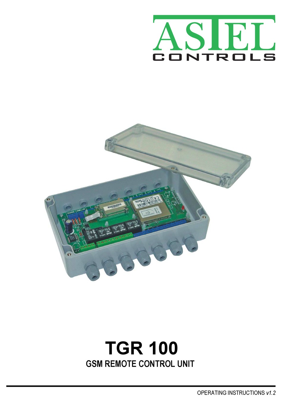 ASTEL TGR 100 OPERATING INSTRUCTIONS MANUAL Pdf Download ManualsLib
