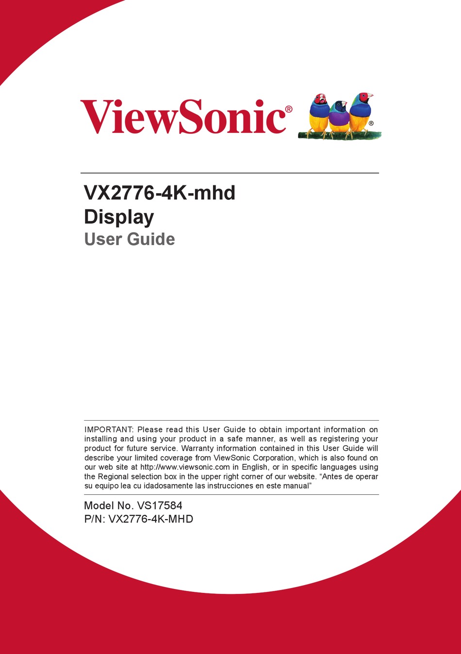 Viewsonic Vx K Mhd User Manual Pdf Download Manualslib