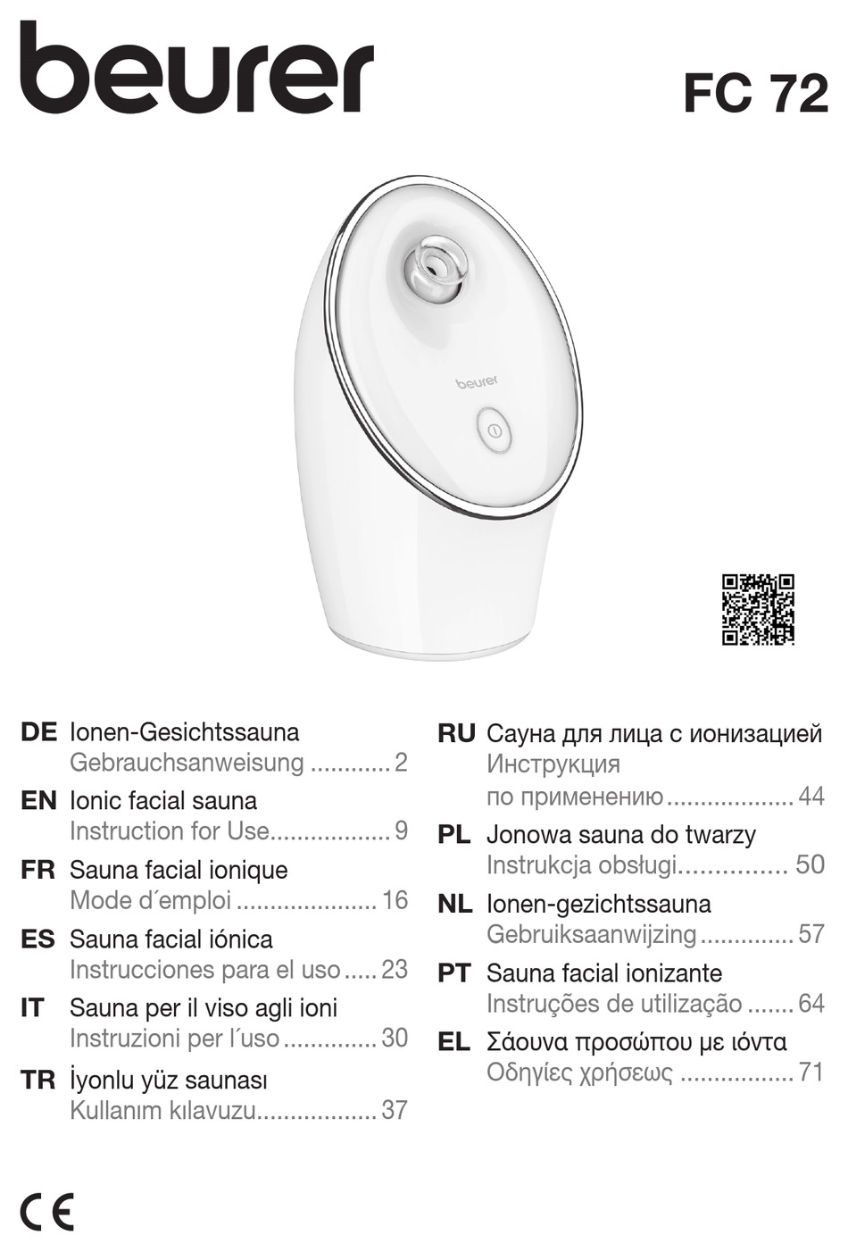 BEURER 60505 INSTRUCTIONS FOR USE MANUAL Pdf Download ManualsLib
