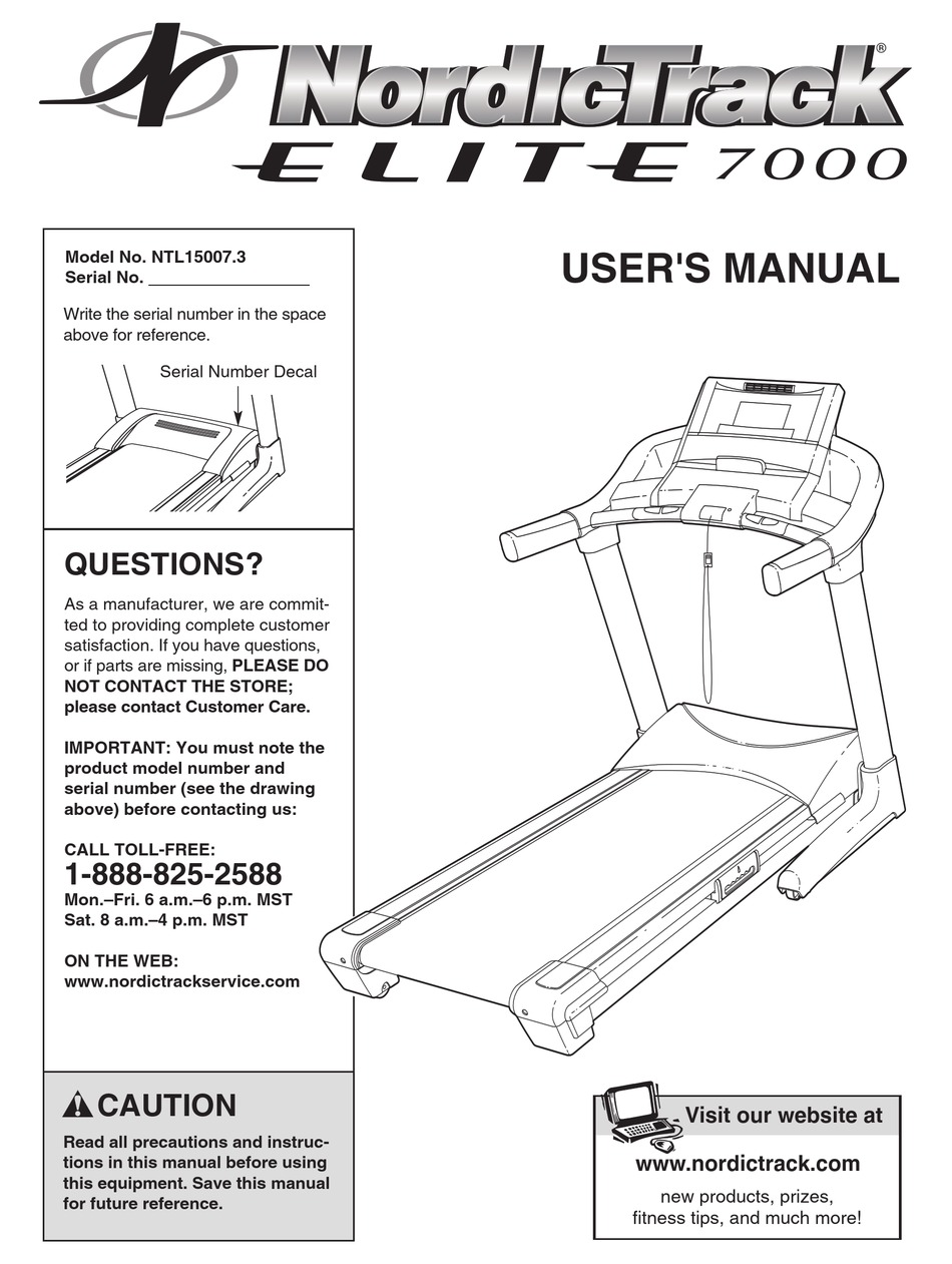 NORDICTRACK NTL15007.3 USER MANUAL Pdf Download | ManualsLib