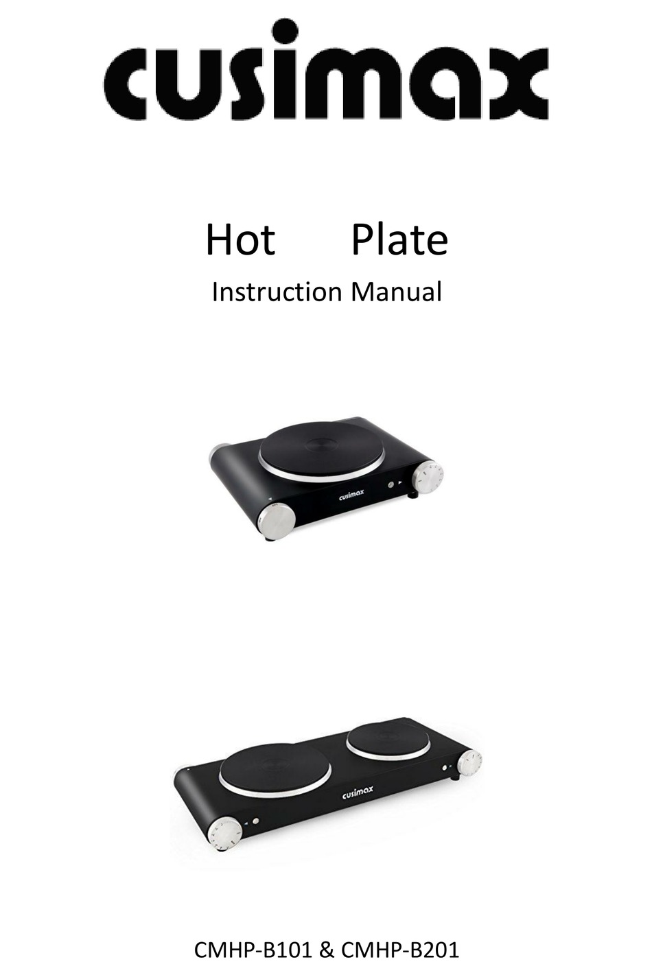 CUSIMAX CMHPB101 INSTRUCTION MANUAL Pdf Download ManualsLib