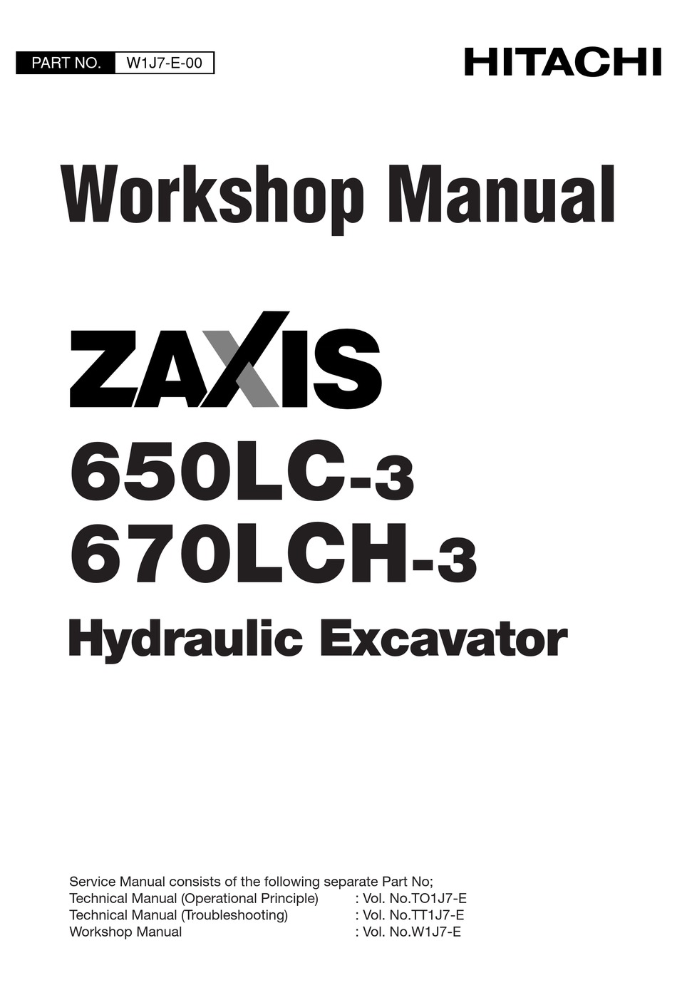 HITACHI ZAXIS 650LC3 MANUAL Pdf Download ManualsLib
