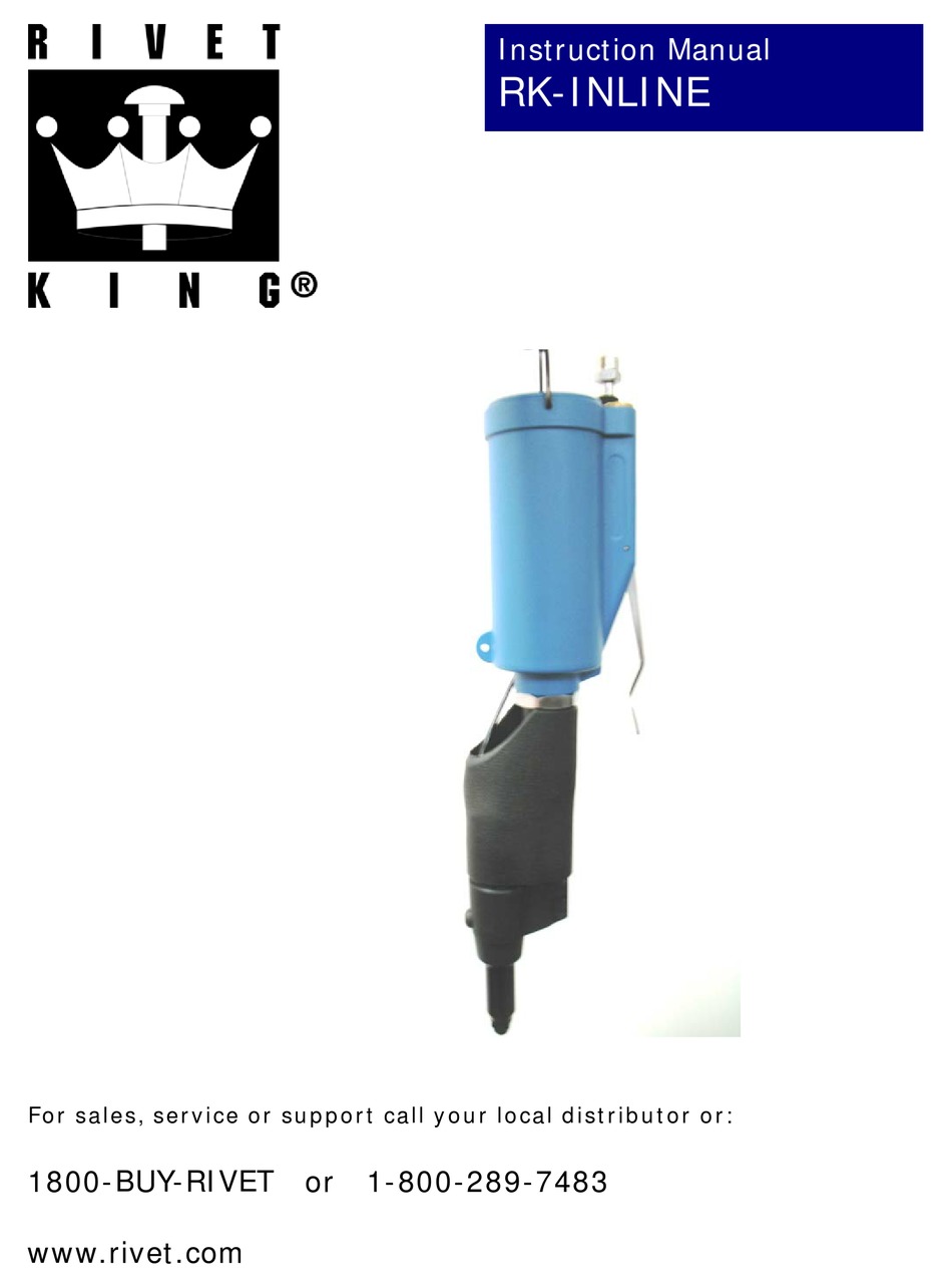 RIVET KING RKINLINE INSTRUCTION MANUAL Pdf Download ManualsLib