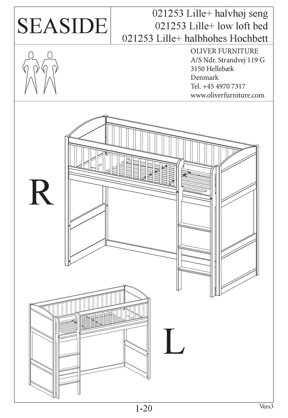 Oliver Furniture Seaside Lille Manual Pdf Download Manualslib