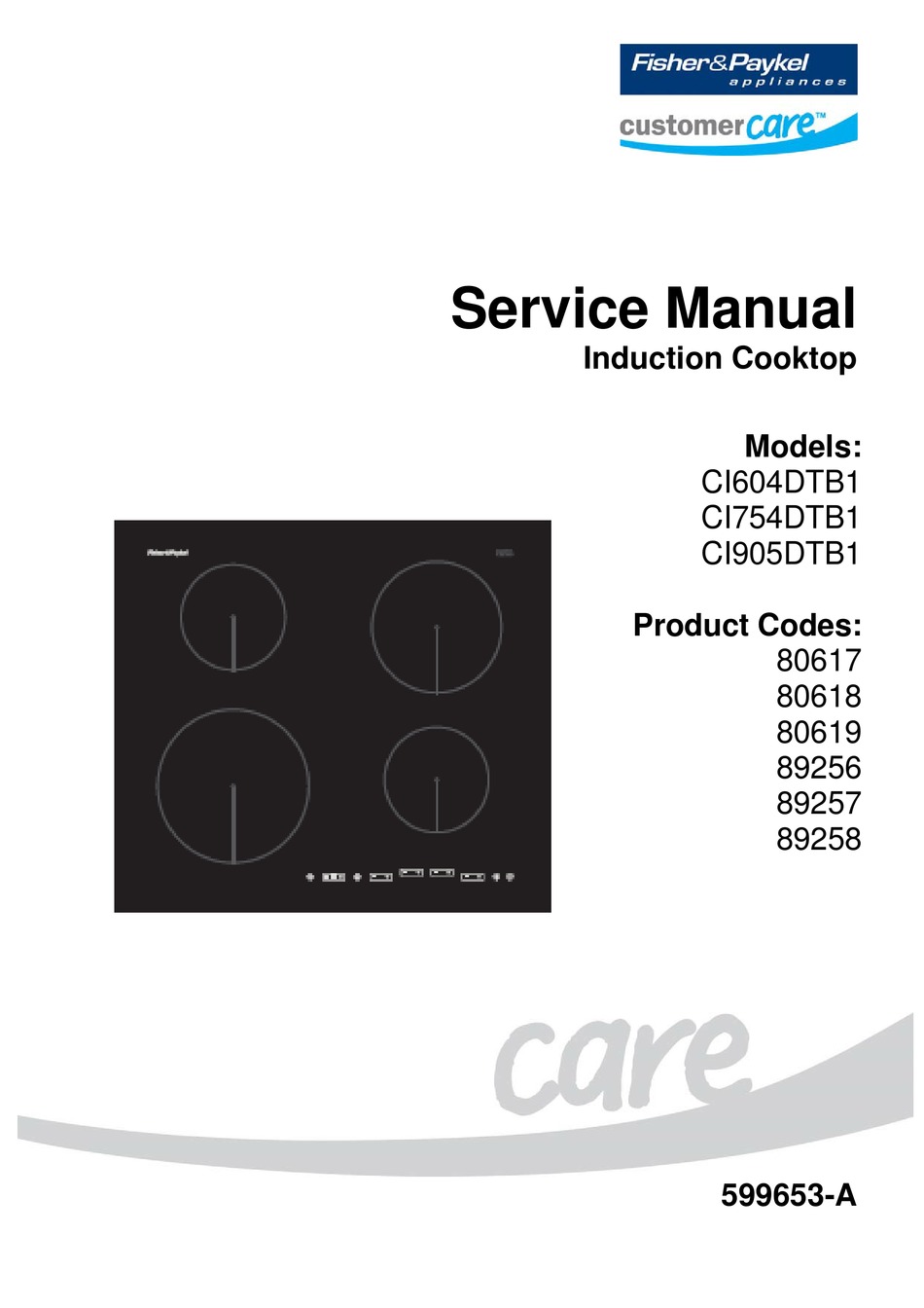 FISHER & PAYKEL CI604DTB1 SERVICE MANUAL Pdf Download ManualsLib
