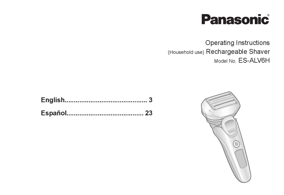 PANASONIC ESALV6H OPERATING INSTRUCTIONS MANUAL Pdf Download ManualsLib