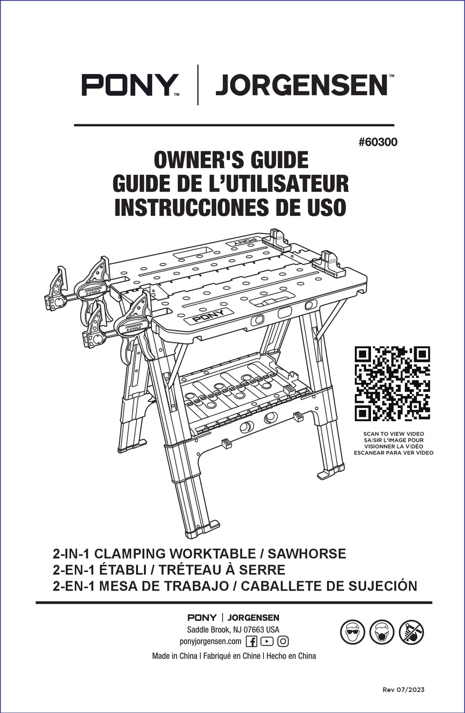 PONY 60300 OWNER'S MANUAL Pdf Download ManualsLib