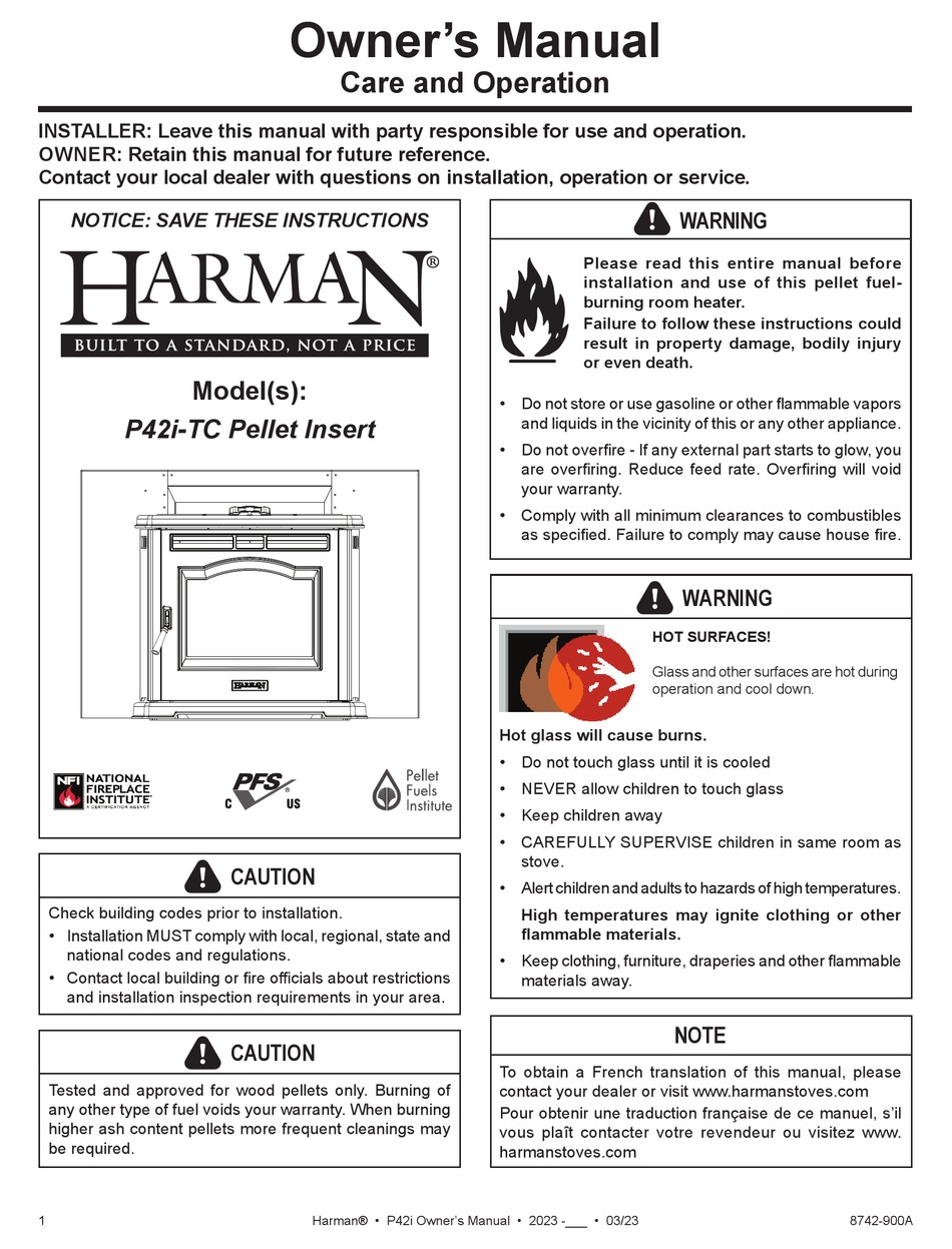 HARMAN P42ITC OWNERS MANUAL CARE AND OPERATION Pdf Download ManualsLib