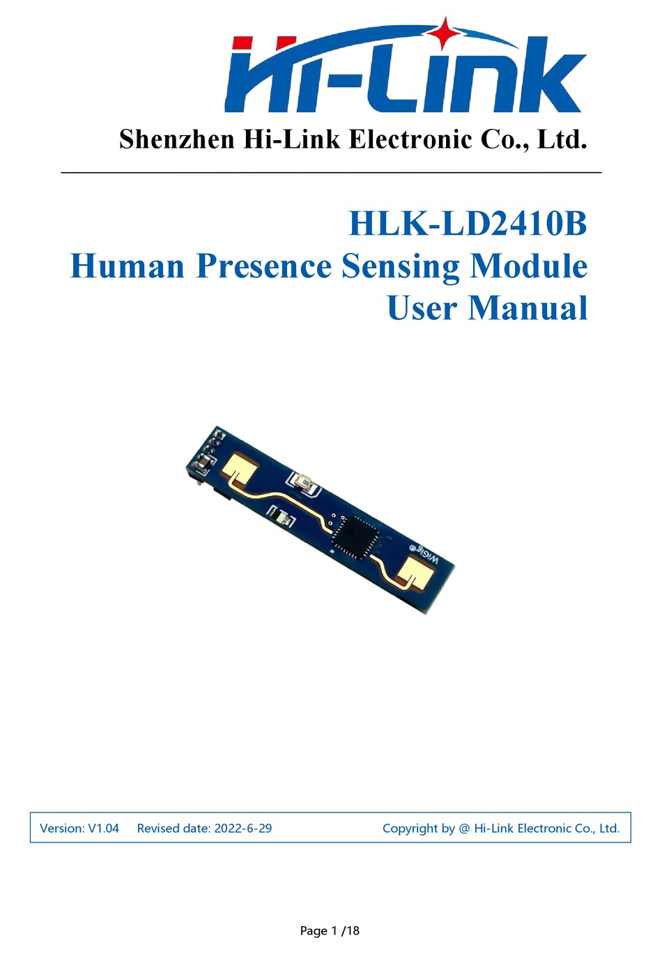 Hi Link Hlk Ld B User Manual Pdf Download Manualslib