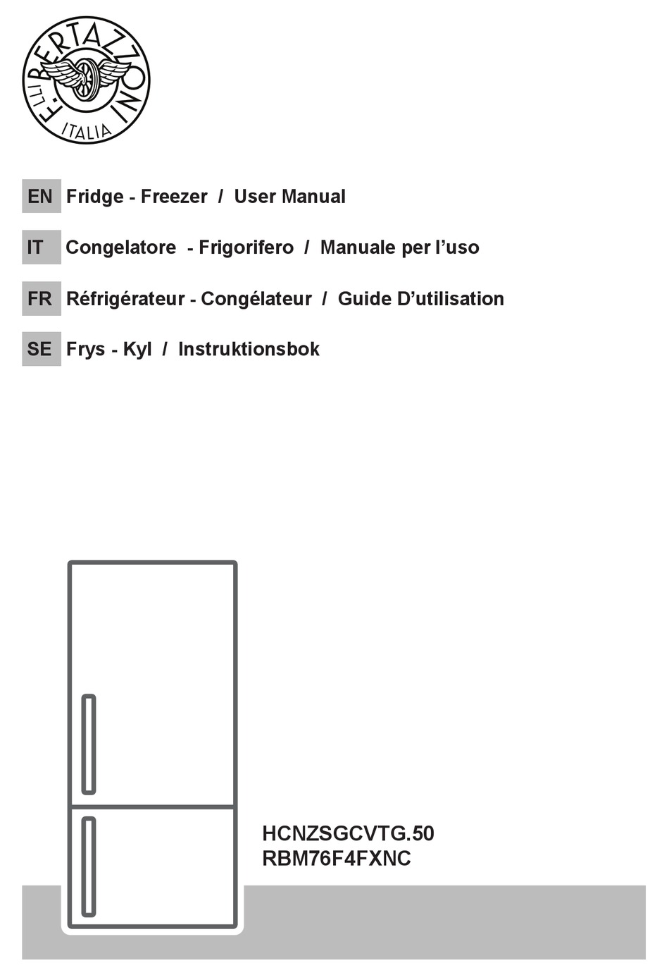 BERTAZZONI HCNZSGCVTG.50 USER MANUAL Pdf Download ManualsLib