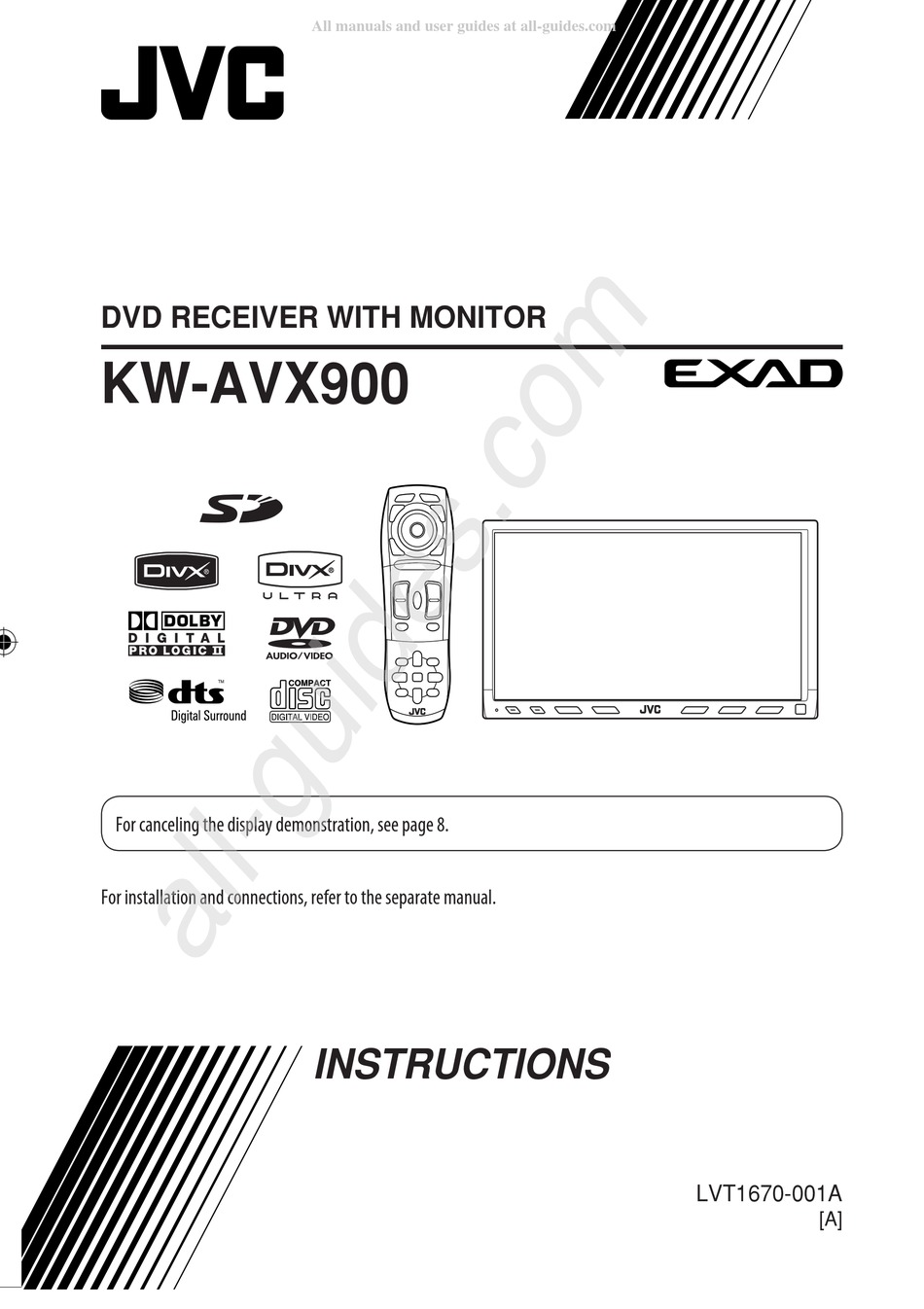 JVC EXAD KW-AVX900 INSTRUCTIONS MANUAL Pdf Download | ManualsLib