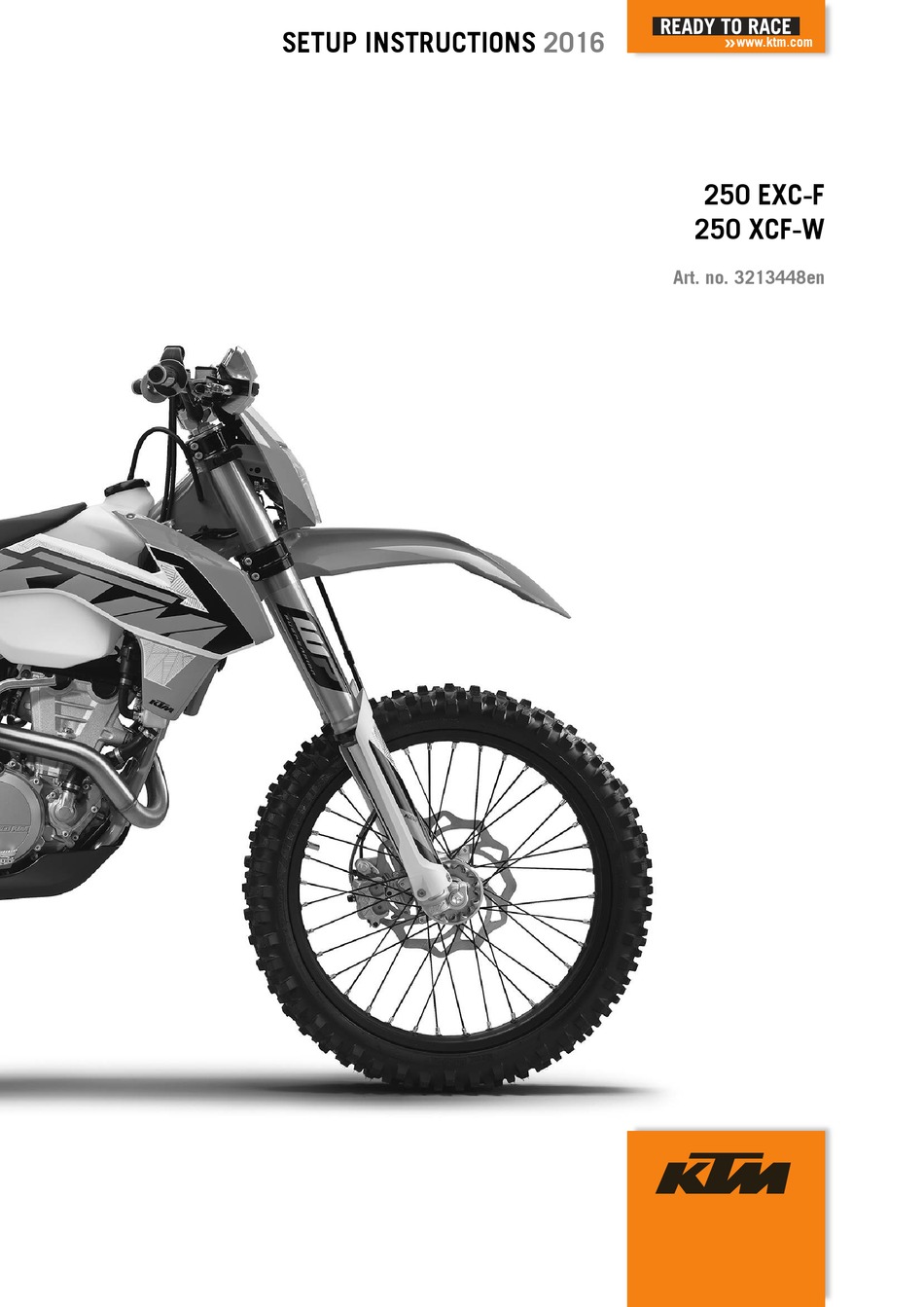 Ktm 250 Exc-f 2016 Setup Instructions Pdf Download 