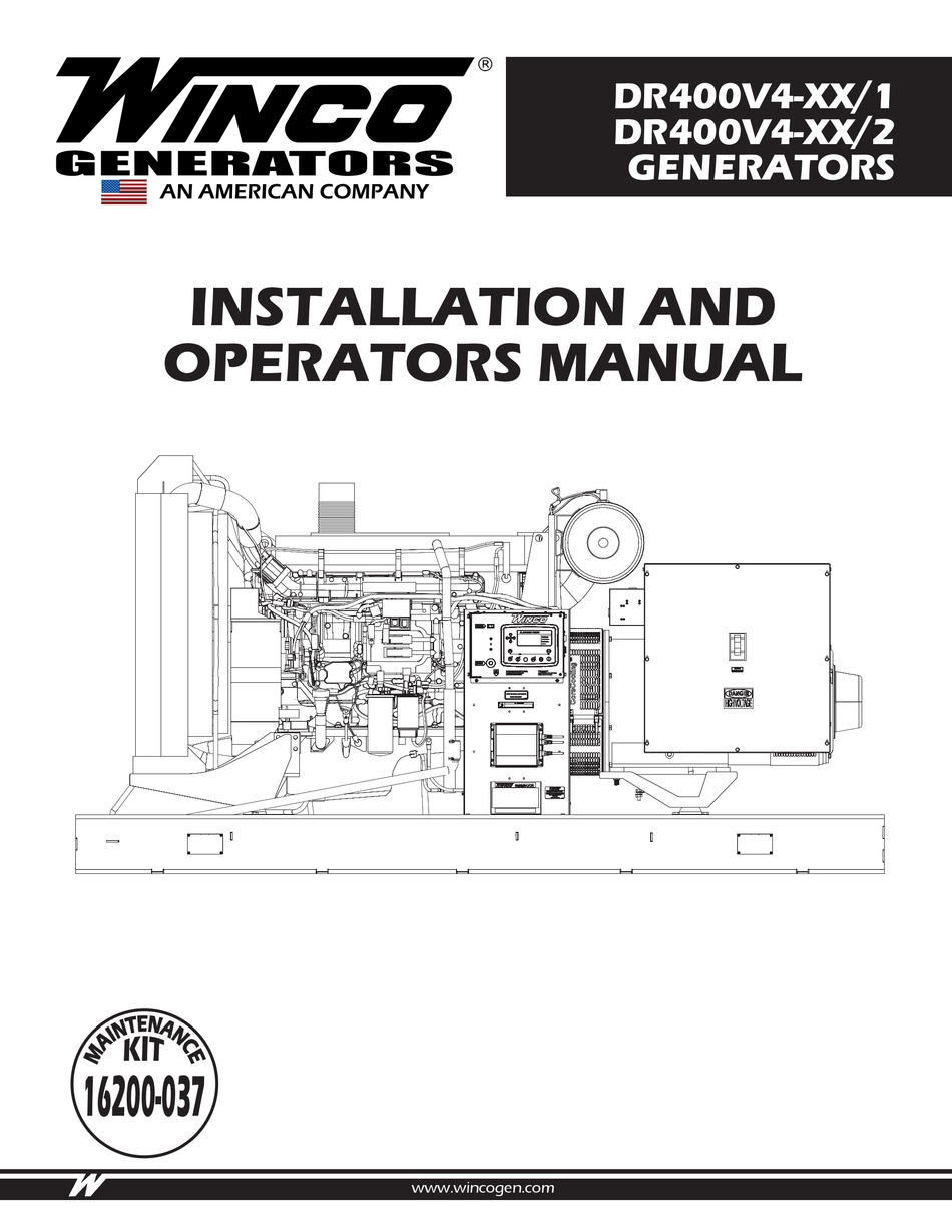 WINCO DR400V4 1 SERIES INSTALLATION AND OPERATOR'S MANUAL Pdf Download ...